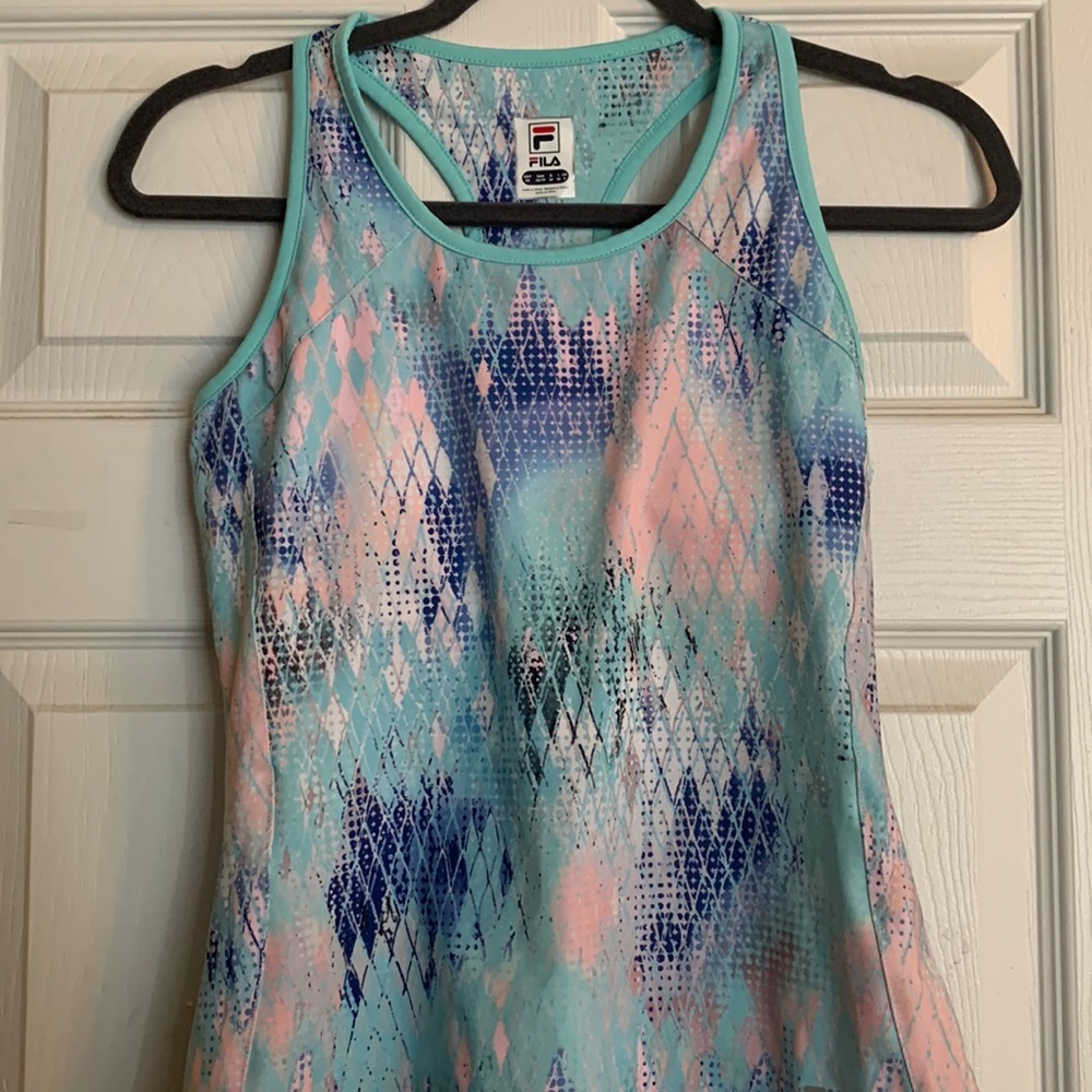 Fila Racerback Tank- BUILT IN BRA -Size XS